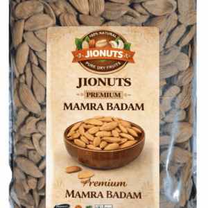 400gm Premium Mamra Badam Iranian Almonds (Natural & Crunchy, Transparent Pouch)