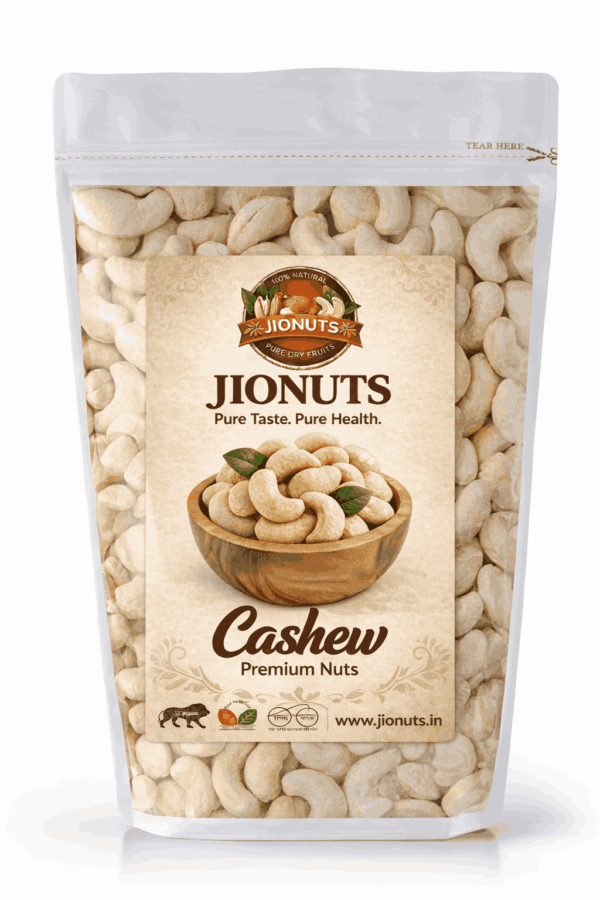 400gm Premium Whole Cashews Fresh & Crunchy (Packed in Transparent Pouch)